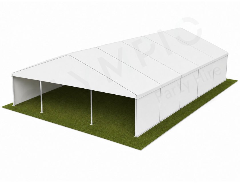 10m White Roof Pavilion - 10m x 3m