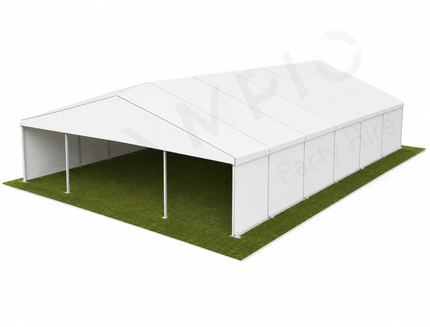 10m White Roof Pavilion - 10m x 3m