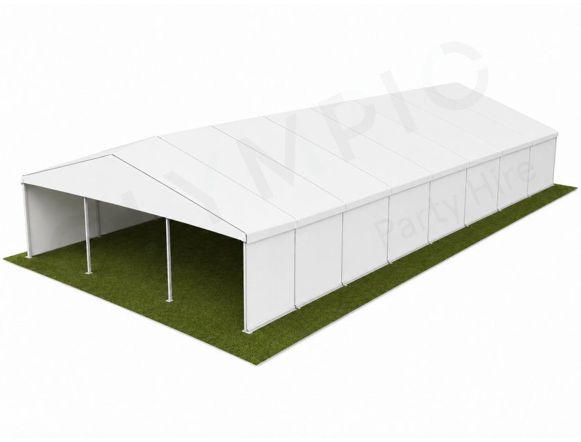 10m White Roof Pavilion - 10m x 3m