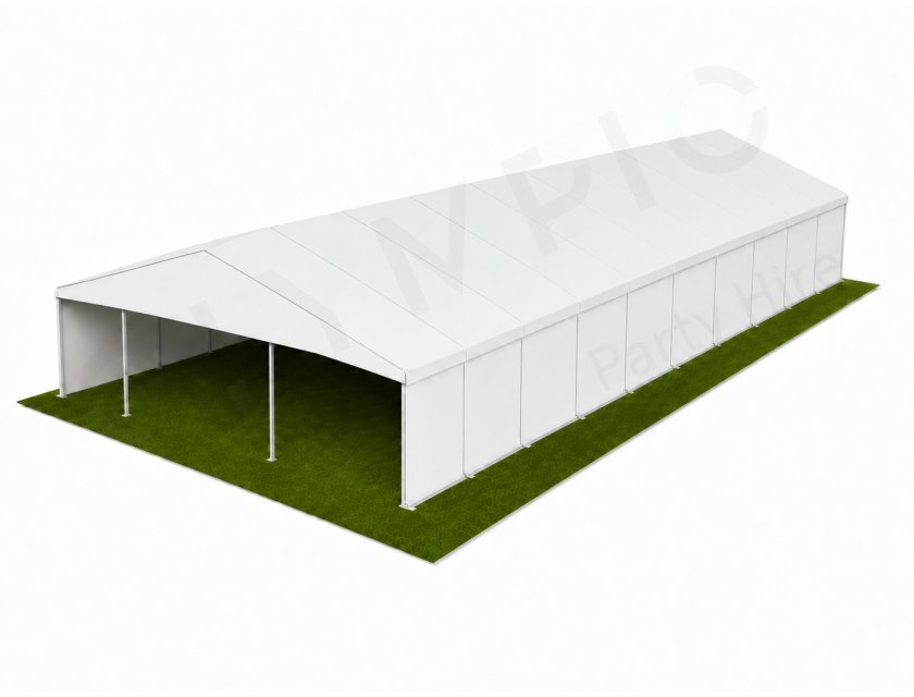 10m White Roof Pavilion - 10m x 3m
