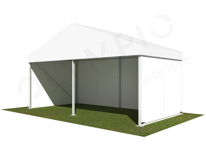 6m White Roof Pavilion - 6m x 3m