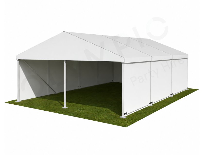 6m White Roof Pavilion - 6m x 3m