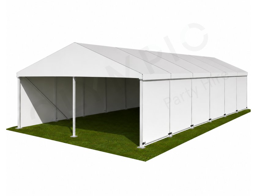 6m White Roof Pavilion - 6m x 3m