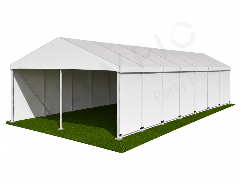 6m White Roof Pavilion - 6m x 3m