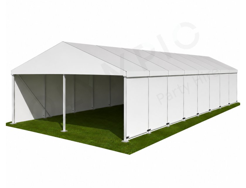 6m White Roof Pavilion - 6m x 3m