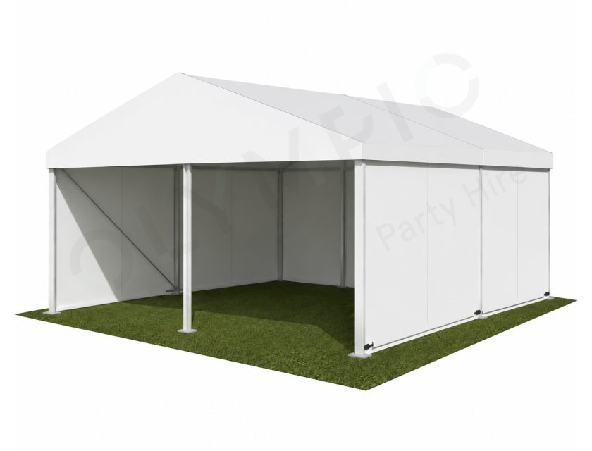 6m White Roof Pavilion - 6m x 3m