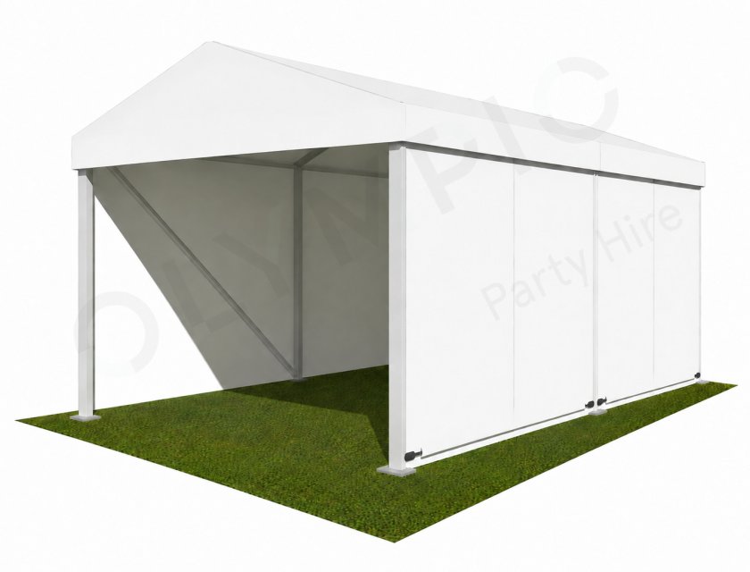 3m White Roof Pavilion - 3m x 3m