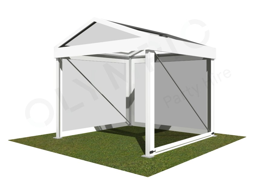 3m Clear Roof Pavilion - 3m x 3m