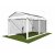 3m Clear Roof Pavilion - 3m x 3m