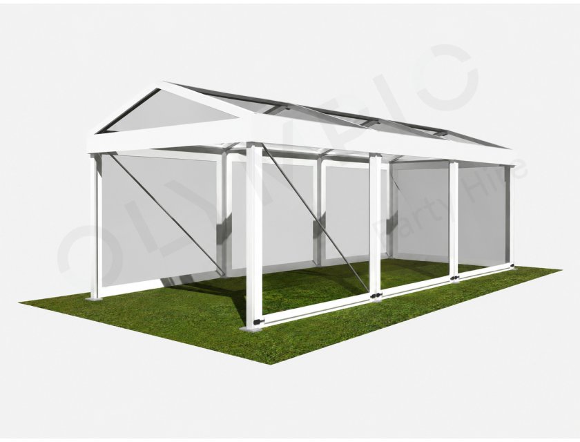 3m Clear Roof Pavilion - 3m x 3m