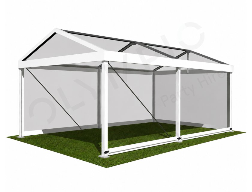 4m Clear Roof Pavilion - 4m x 3m