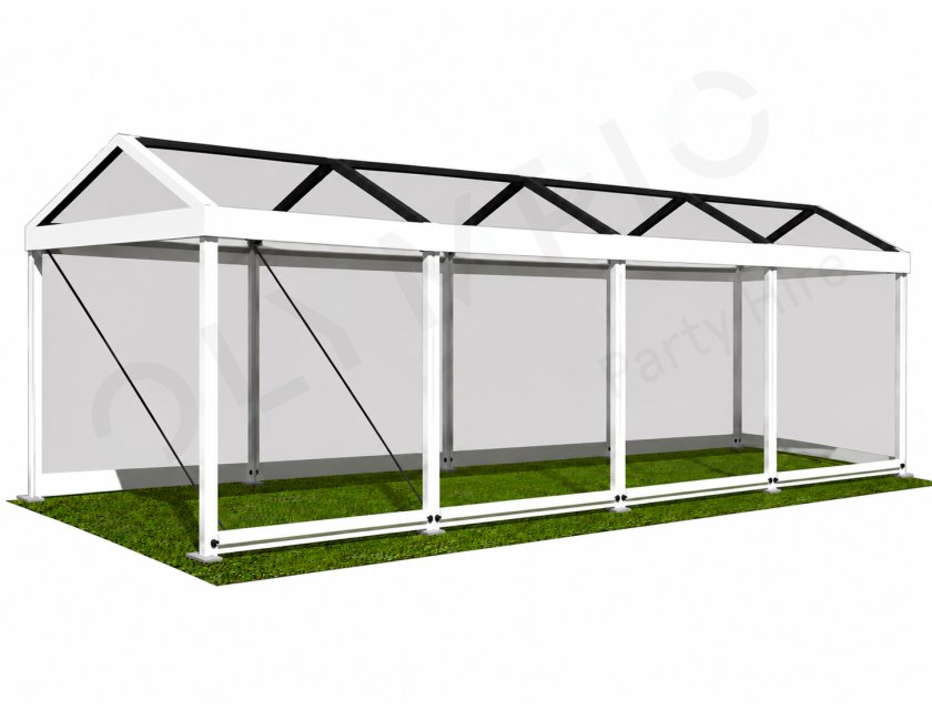 4m Clear Roof Pavilion - 4m x 3m