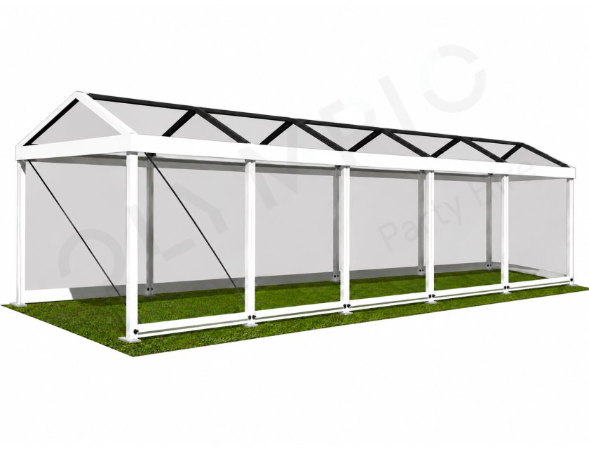 4m Clear Roof Pavilion - 4m x 3m