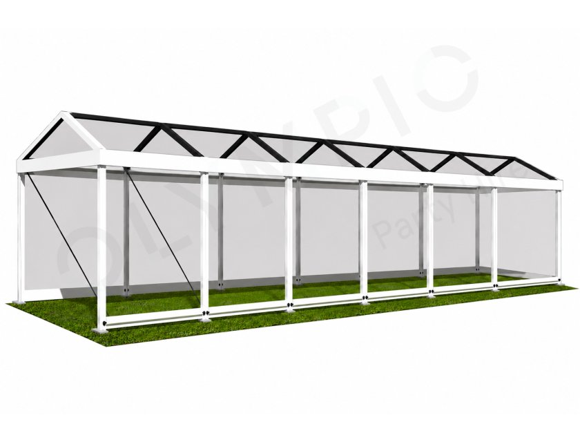 4m Clear Roof Pavilion - 4m x 3m