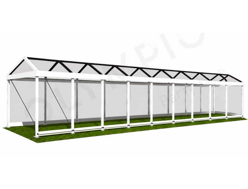 4m Clear Roof Pavilion - 4m x 3m
