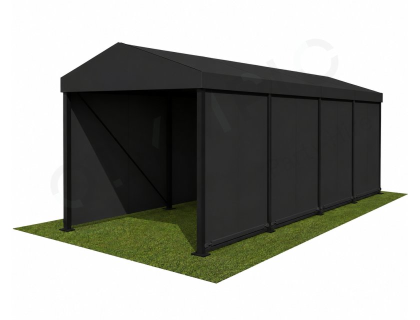3m Black Roof, Black Frame Pavilion - 3m x 3m