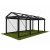3m Clear Roof - Black Frame Pavilion - 3x3m Clear Roof, Black Frame Pavilion