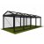3m Clear Roof - Black Frame Pavilion - 3x3m Clear Roof, Black Frame Pavilion