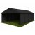 6m Black Roof, Black Frame Pavilion - 6m x 3m