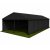 6m Black Roof, Black Frame Pavilion - 6m x 3m