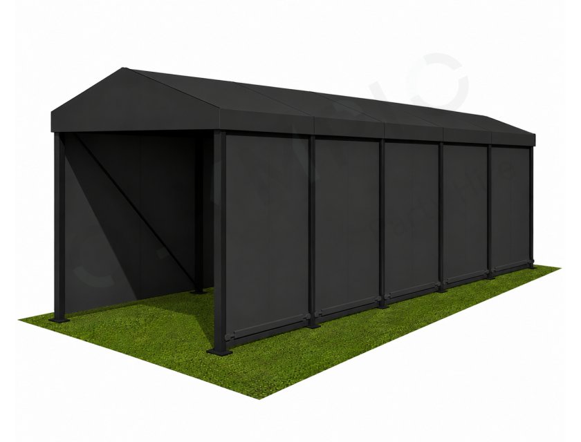 3m Black Roof, Black Frame Pavilion - 3m x 3m
