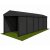 3m Black Roof, Black Frame Pavilion - 3m x 3m