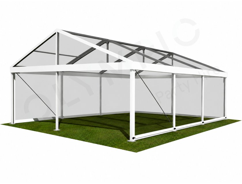 6m Clear Roof Pavilion - 6m x 3m