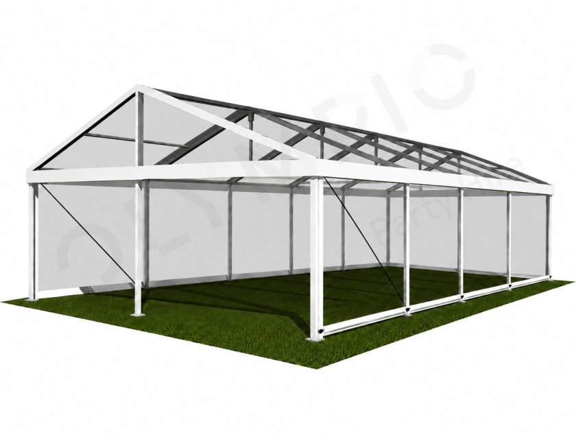 6m Clear Roof Pavilion - 6m x 3m
