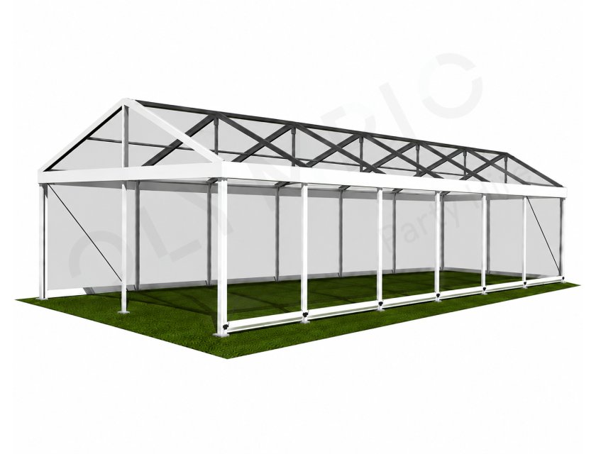 6m Clear Roof Pavilion - 6m x 3m