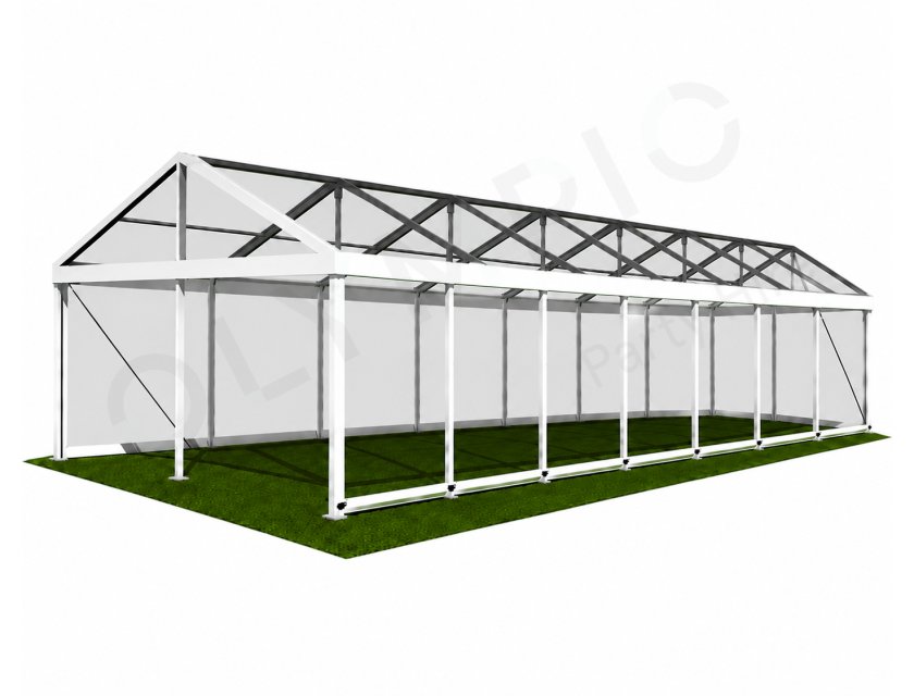 6m Clear Roof Pavilion - 6m x 3m