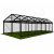 6m Clear Roof - Black Frame Pavilion - 6x3m Clear Roof, Black Frame Pavilion