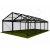 6m Clear Roof - Black Frame Pavilion - 6x3m Clear Roof, Black Frame Pavilion