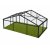 10m Clear Roof - Black Frame Pavilion - 10m x 3m