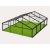 10m Clear Roof - Black Frame Pavilion - 10m x 3m