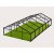 10m Clear Roof - Black Frame Pavilion - 10m x 3m