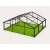 10m Clear Roof - Black Frame Pavilion - 10m x 3m