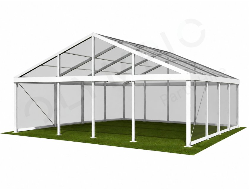 12m Clear Roof Pavilion - 12m x 6m