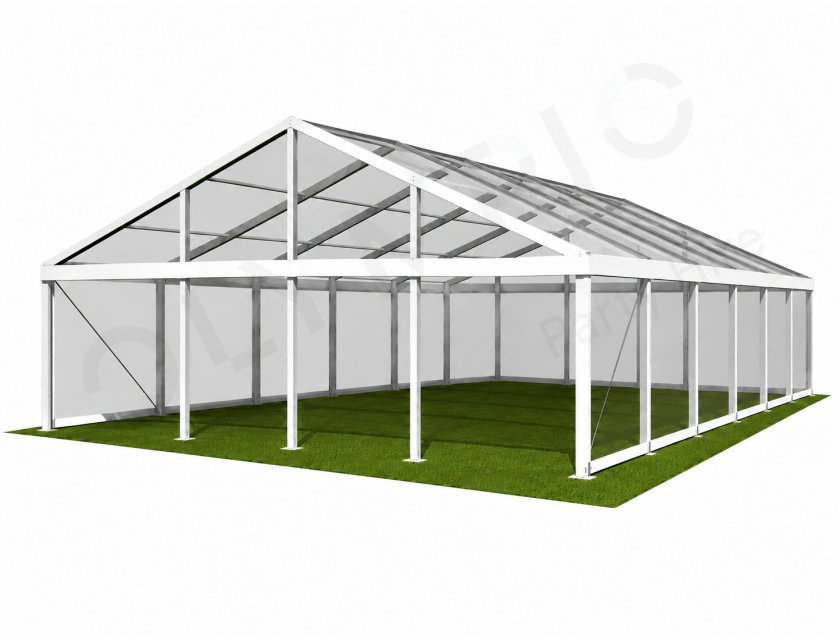 12m Clear Roof Pavilion - 12m x 6m