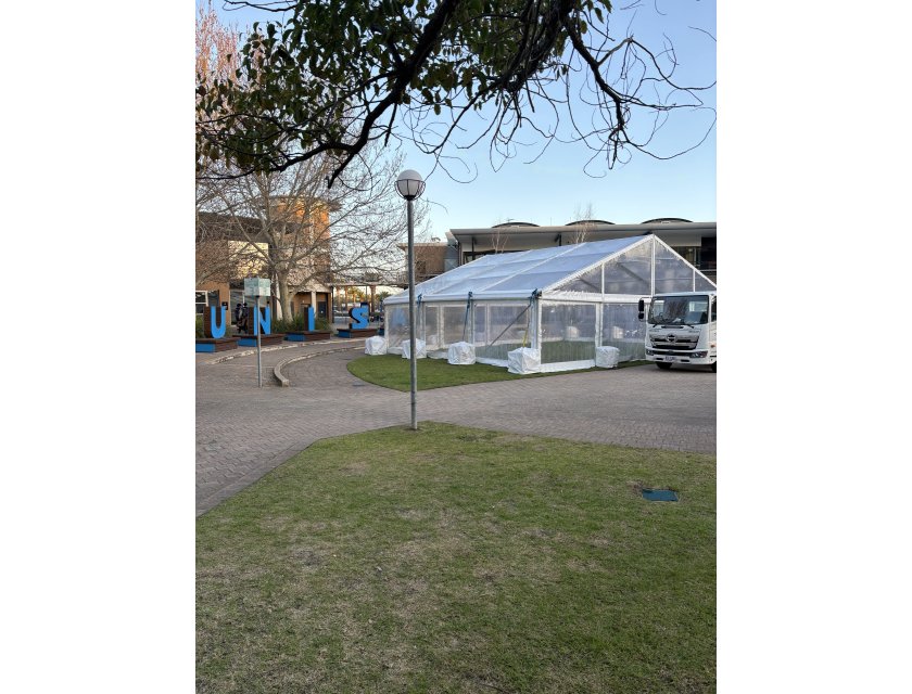 12m Clear Roof Pavilion - 12m x 6m