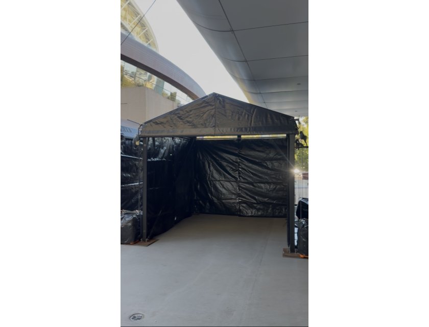 3m Black Roof, Black Frame Pavilion - 3m x 3m