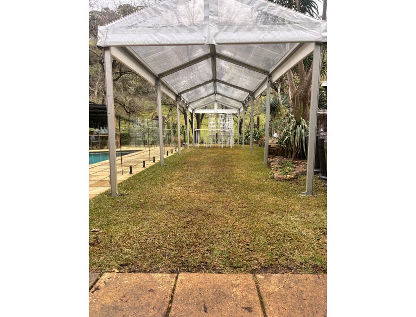 3m Clear Roof Pavilion - 3m x 3m