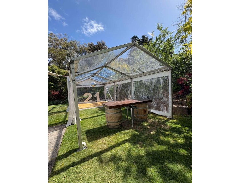 4m Clear Roof Pavilion - 4m x 3m