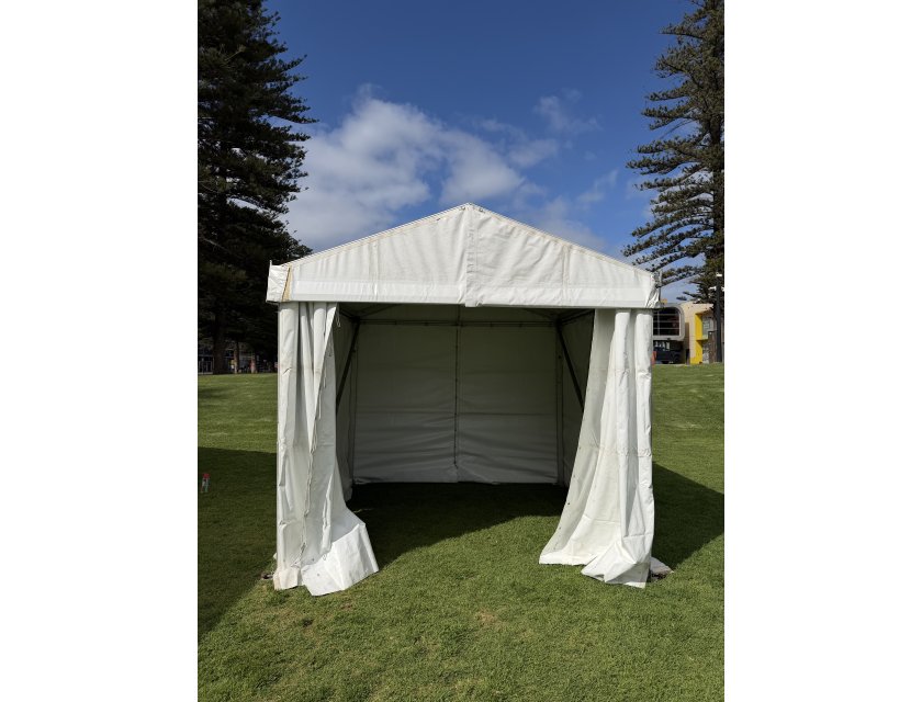 3m White Roof Pavilion - 3m x 3m