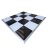 Black & White Gloss Floor - Various Sizes - 3m x 3m