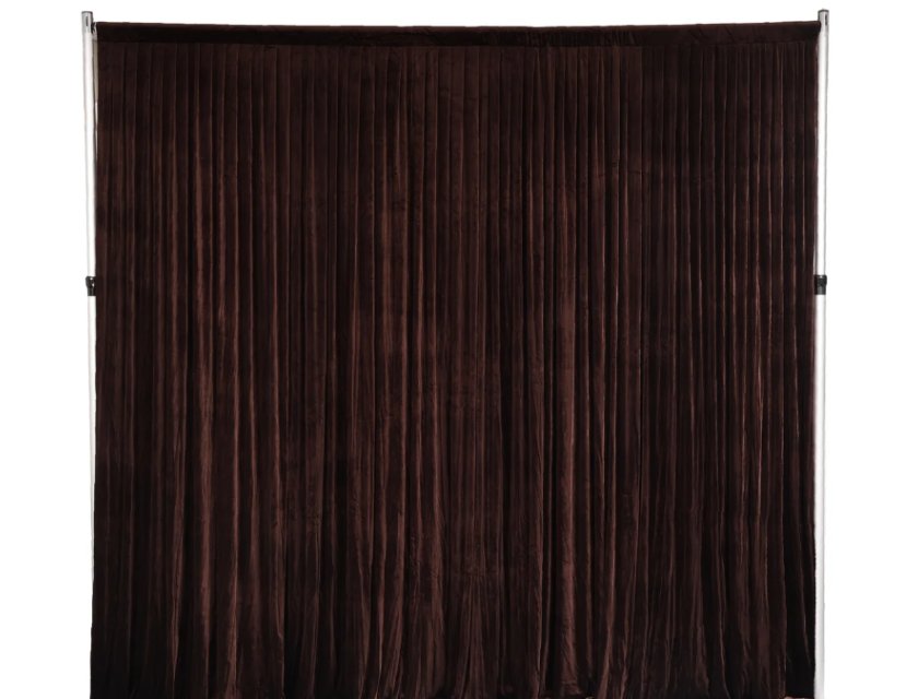 Regular Drape System - Chocolate Brown - 3mx3m - Velvet