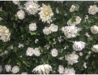 White Ivy Flower Wall -