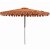 Scalloped Umbrella - Rust / Brown