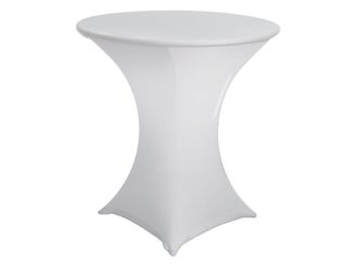 Lycra Cafe Table Cover - White