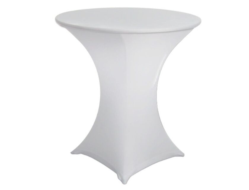 Lycra Cafe Table Cover - White