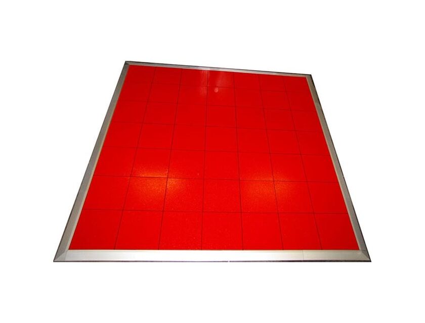Red Tile Dancefloor - Various Sizes - 3.6m x 3.6m